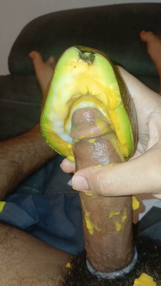 Picking an Avocado with Great Pleasure Until I Ejaculate.