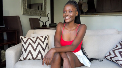 Black Super Model Fake Audition Sex Tape POV Pounding and Cumshot thumbnail