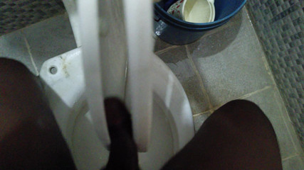 College Student in Hostel Bathroom fucking
