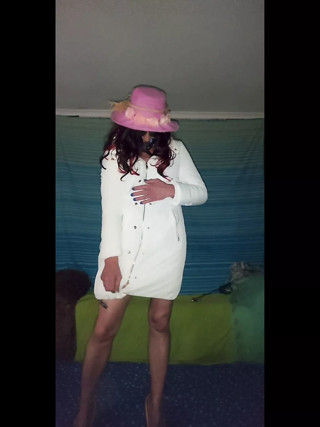 Part 1 stepping out of my overcoat and into my bikini