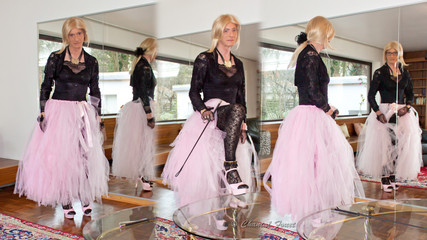 Emergency Cumshot In Sheer Lace & Pink Tutu