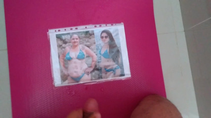 Cum tribute to BBW aunt and niece