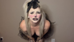 Clown Girl Pees Herself in Desperation