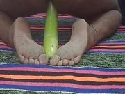 Ass fucked by native man with big gourd