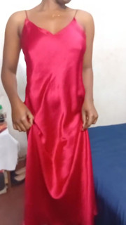 She was alone at home and decided to have fun in front of the camera