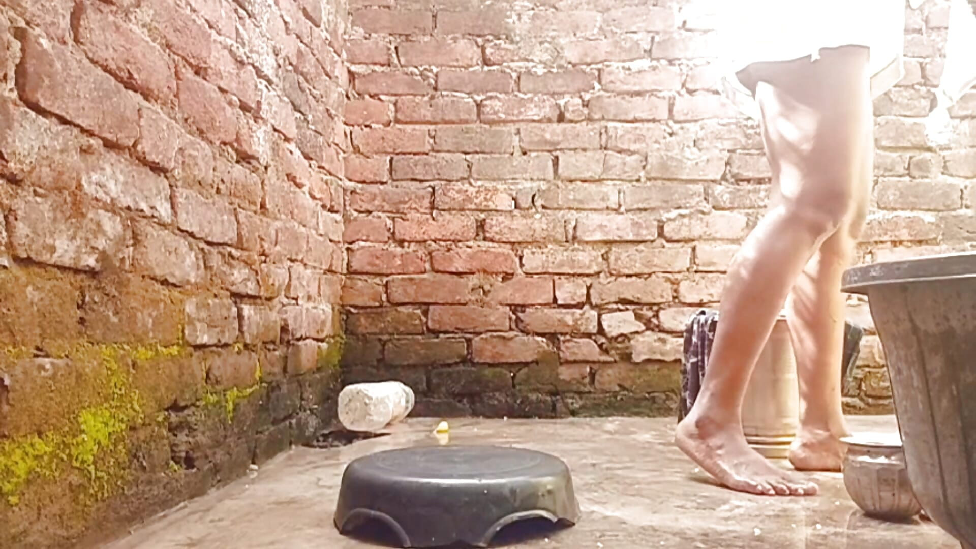 Made a video of sister-in-law while bathing.