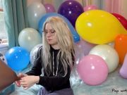 Blowing up over 25 Balloons then Nail Popping them All!