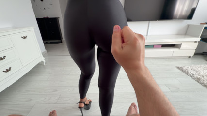 Young stepmom humping and ride stepson's dick when her husband is not home