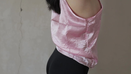 Indo Girl In Satin Pajamas Ass Super Busty Indo Latest Indo Bokep