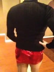 Mini skirt and sweater