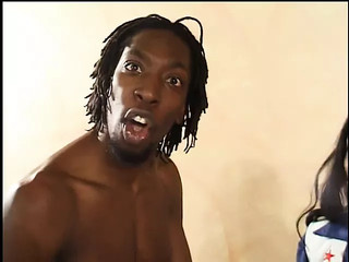 Ebony doll gets a ride on his dick
