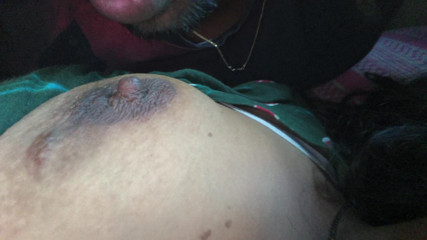 Indian hot sexy wife in good mood to take cock in their mouth