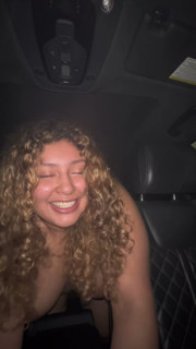 Latina riding cock in the backseat