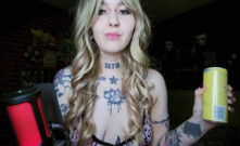 Sexy Alternative Blonde Burping