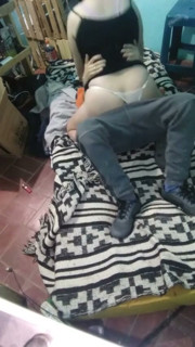 Girl with Montano Dress with the Mattress on the Floor