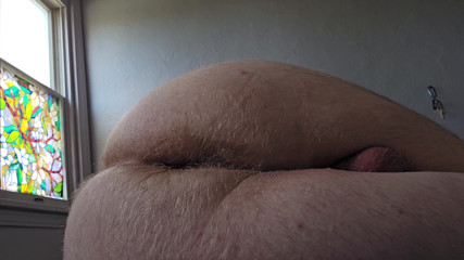 Fucking my chubby white ass with a dildo