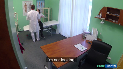 Fake Hospital - Naughty Vocal Patient Takes Doctor's Cock in Her Mouth Before Wild Creampie