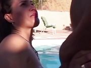 Pool Foursome with Anal Delights and a Sloppy Facial Finish