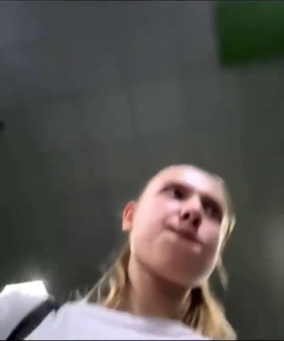 Gym Masturbation: Horny Beauty in the Fit Gym Massages Her Pussy and Squirts on a Bench in the Locker Room