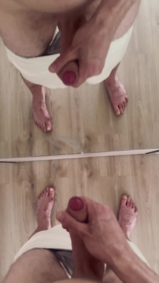 Cum on the Mirror