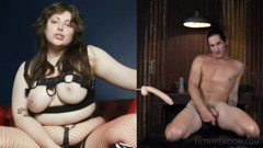 Super Hot Estella Bathory Uses Vibrator On Pussy While Dude Plays With His Cock