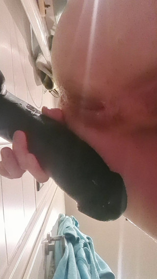 Deep & Hard: Stuffing A Massive Black Dildo All The Way Up My Ass!