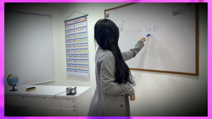 Math teacher fucks embarrassing student in the middle of the classroom