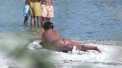 Uninhibited voyeur on Es Trenc beach