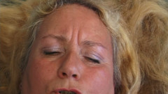 Mature Slut Shoves Calculator Deep Into Her Pussy
