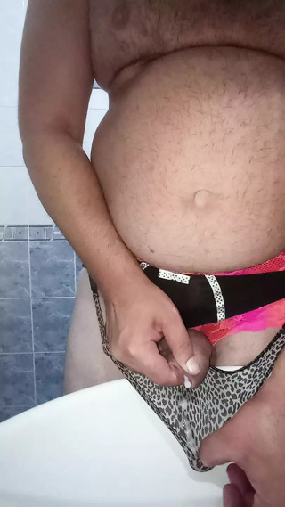 Wife lingerie cumshot