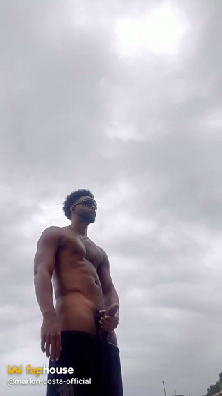 Naked on the Beach Masturbating