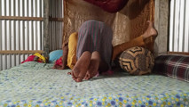 Step desi aunty with First-time village sexy