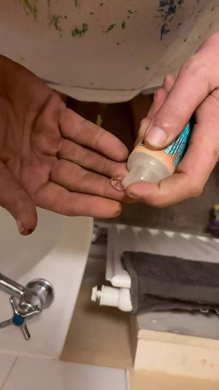 Masturbates jerks off with catheter in side me