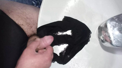 Wife panties cum
