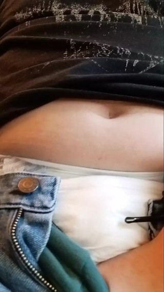 Humping my hand and cuming in a wet diaper
