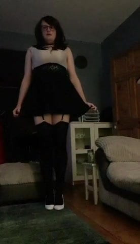 Sissy Katie walking