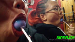 Does My Mouth and Tongue Make You Weak? Licking and Sucking on a Lollipop Can You Just Imagine Me Doing This to You?