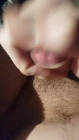 Close up cumshot hits the cam.