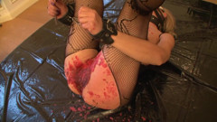Sadistic Circle Beating, Electro, Whip, Wax, Red Ass, Dildo, Wax on Pussy.