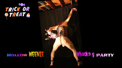 Self-Flogging - Halloween Purple Freak - Bondage and Costume Fun thumbnail