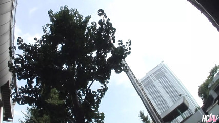 Naughty Asian Babe Sarina Tsubaki Sucking Cock in Public