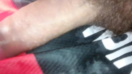 Young Colombian porn with a big penis masturbates for a lot of milk