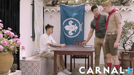 ScoutBoys Two cute scouts seduced by sexy hung scoutmaster