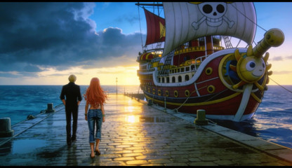 Nami Fucked Hard By Luffy And Zoro – Threesome On The Beach One Piece Uncensored Hentai