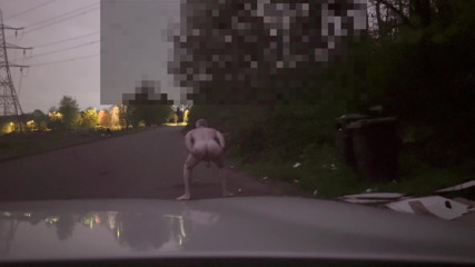 Naked jerk in road pt2