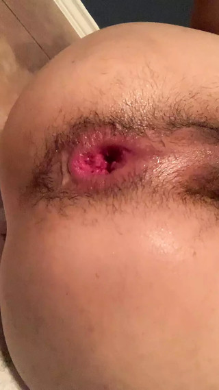 Asian Boi pounds hole with 10in dildo