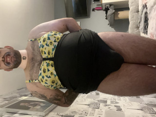Cock bondage with crossdressing gagged and cuffed thumbnail