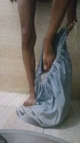 Bathroom handjobe