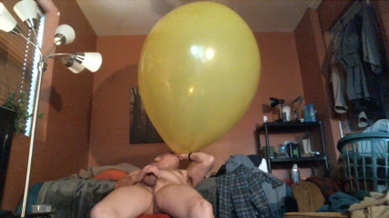 Jerk Off on Giant 36 inch Balloon! - 2-21 - Balloonbanger