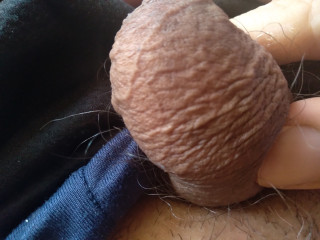 Man enjoys the warmth of his enormous cock